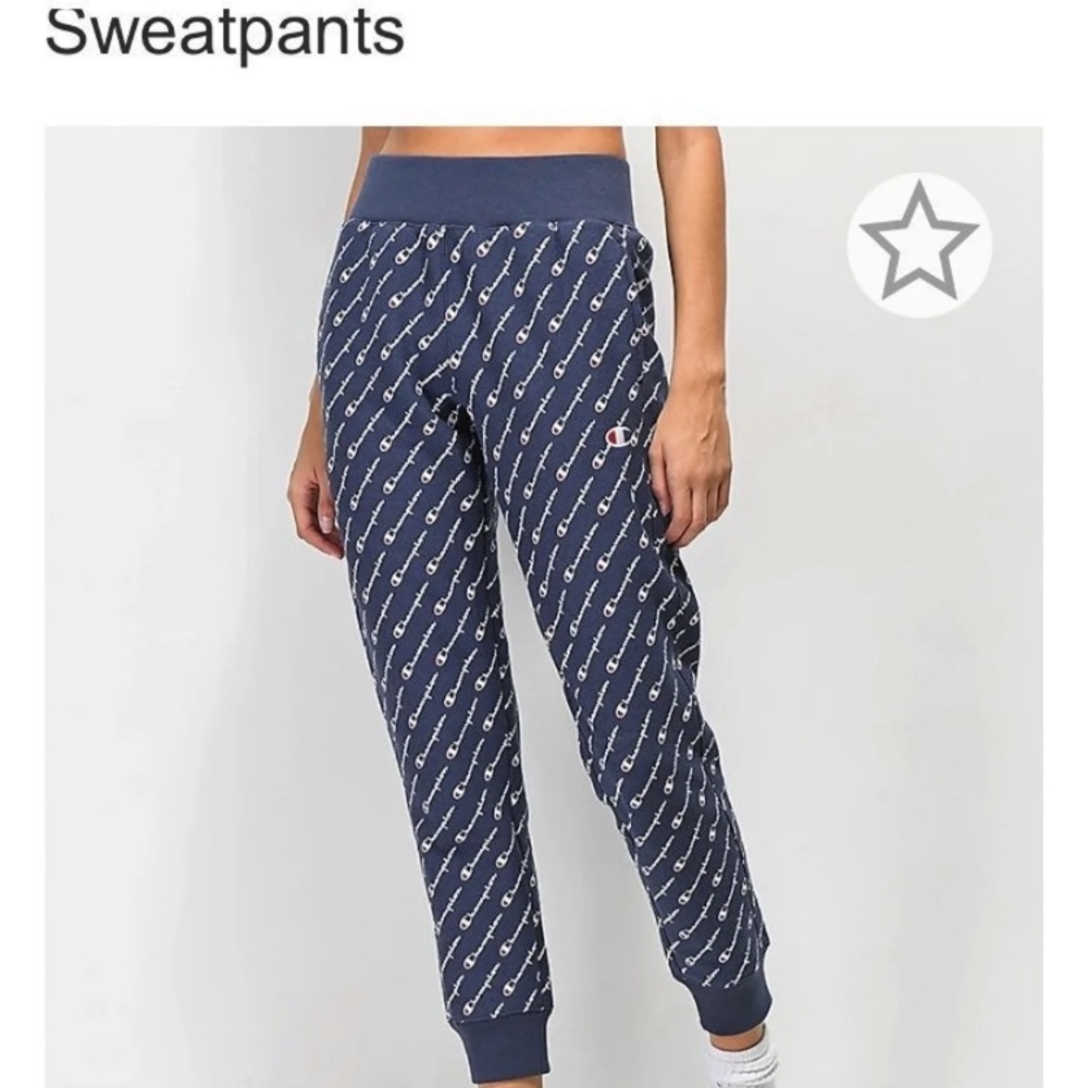 Champion Reverse Weave All Over Script Joggers - Picture 2 of 6